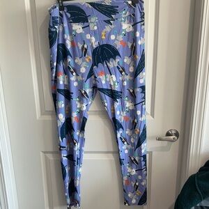 Floral Patterned Leggings - Blue Mary Poppins